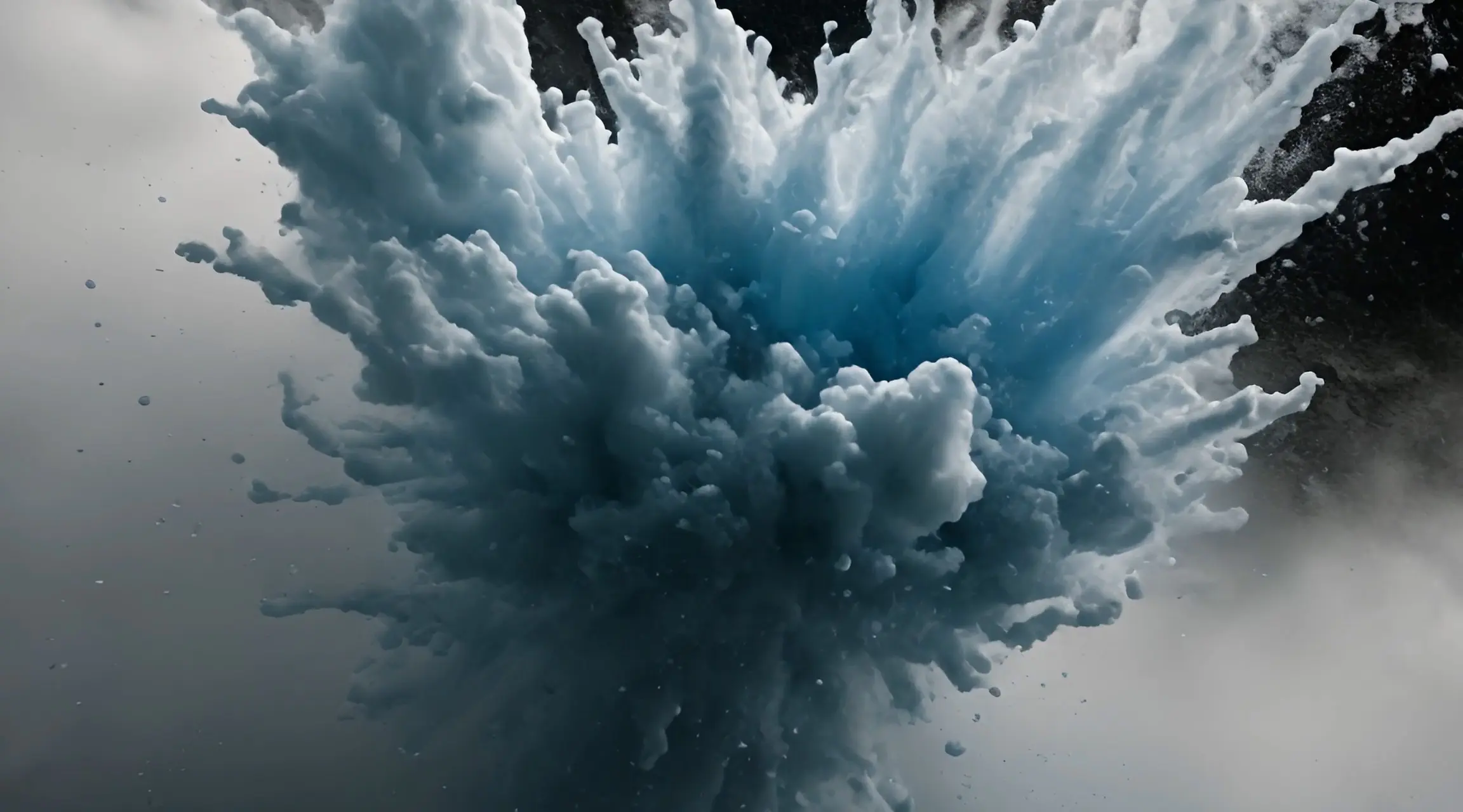 Majestic Underwater Eruption Cinematic Burst Stock Video